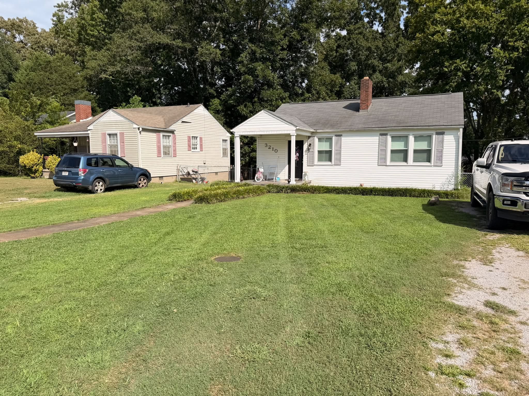 A neatly maintained residential lawn in the Shoals area